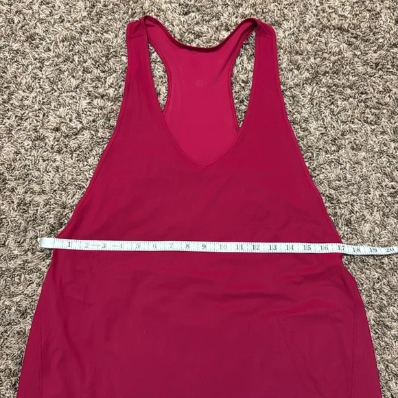 Lululemon Rejuvenate Dress; Ruby Red Casual Wear. - Picture 8 of 10
